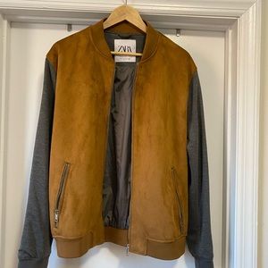 Zara suede jacket men size L